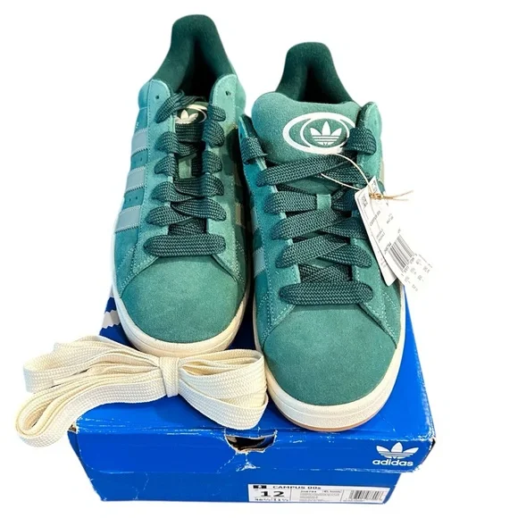 NEW Adidas Campus 00s Green Suede Men’s size 12 NWT + Box